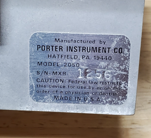 Porter MXR-1 Cabinet Mounted Flowmeter