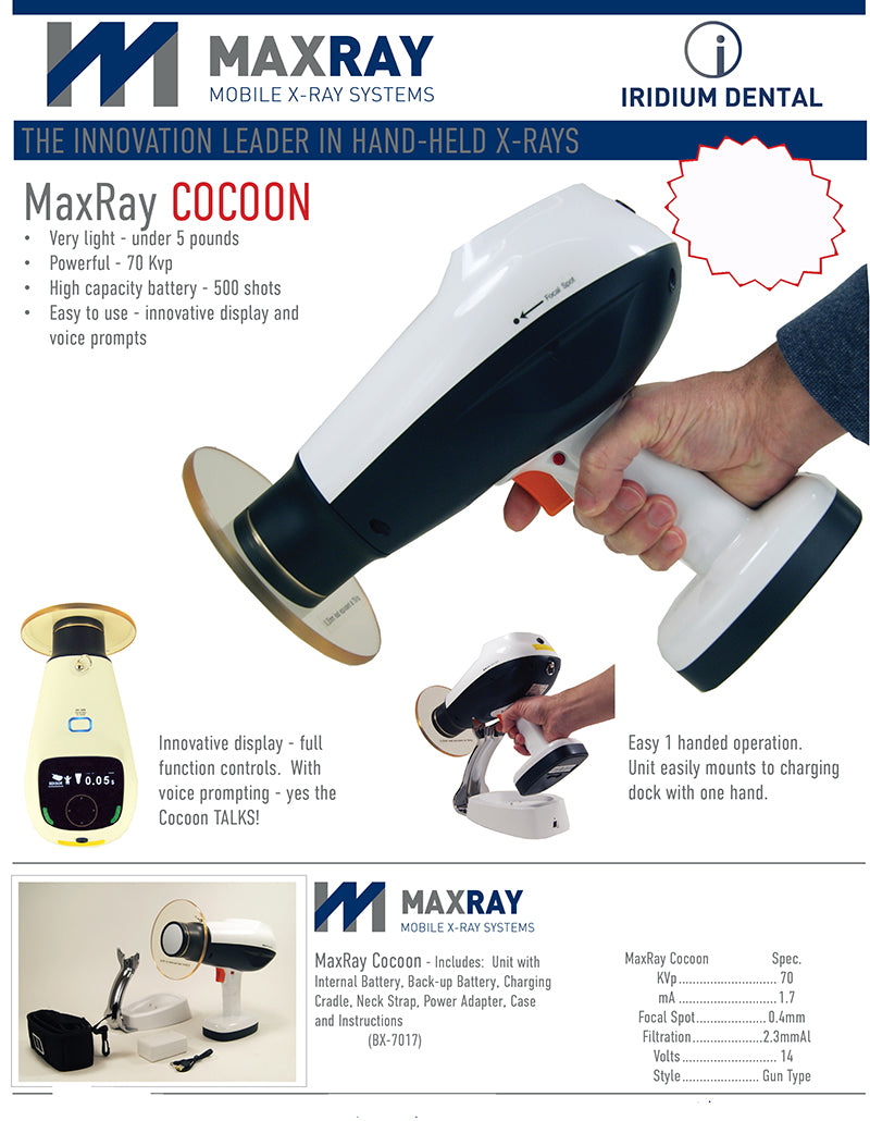 Maxray Cocoon Portable Handheld X-Ray Unit