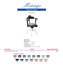 Load image into Gallery viewer, Mirage DR-5109 Doctor&#39;s Stool with Armrests